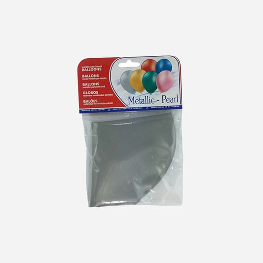 Ballon géant métallisé argent 90 cm
