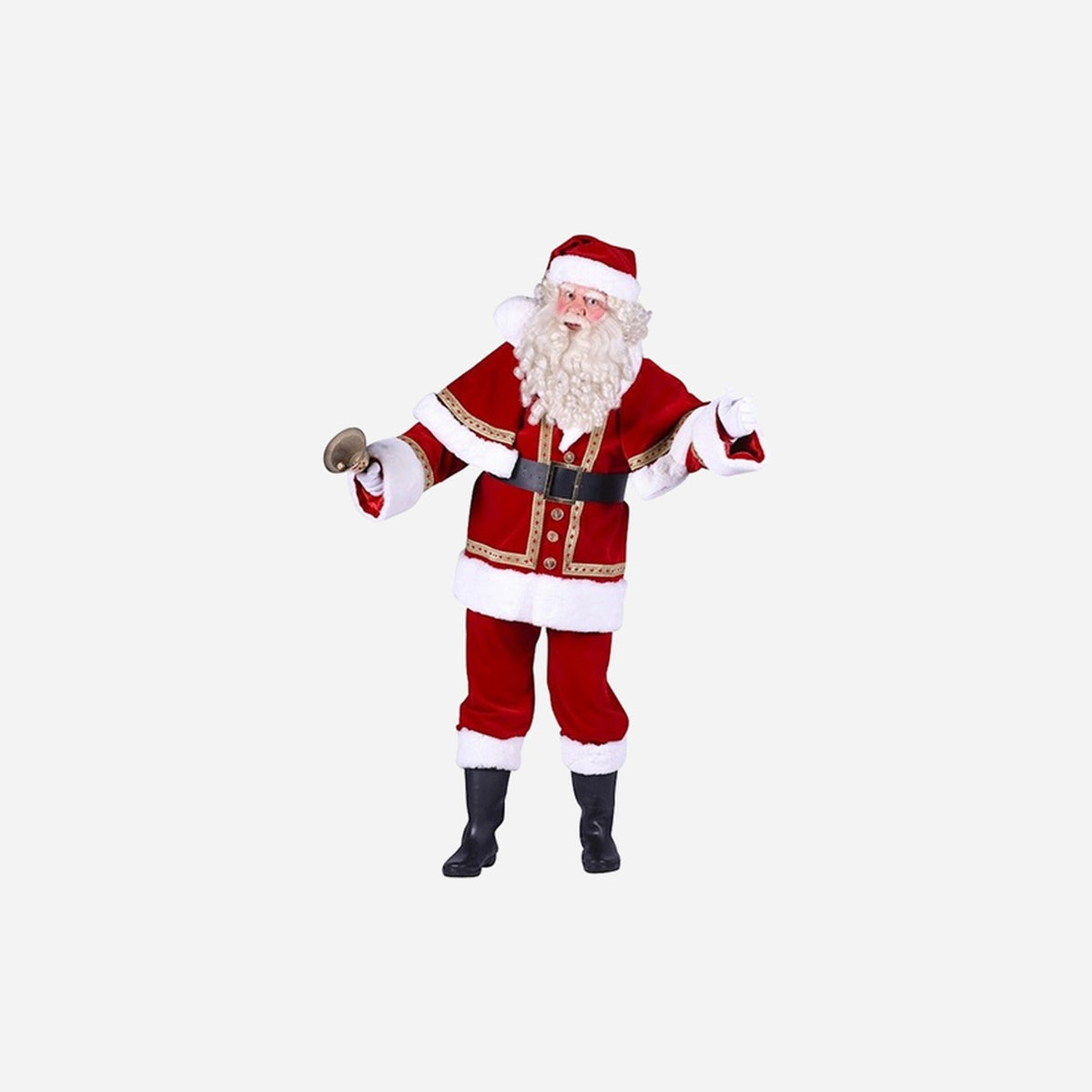 Déguisement de père Noël 4 pièces velours luxe PRO