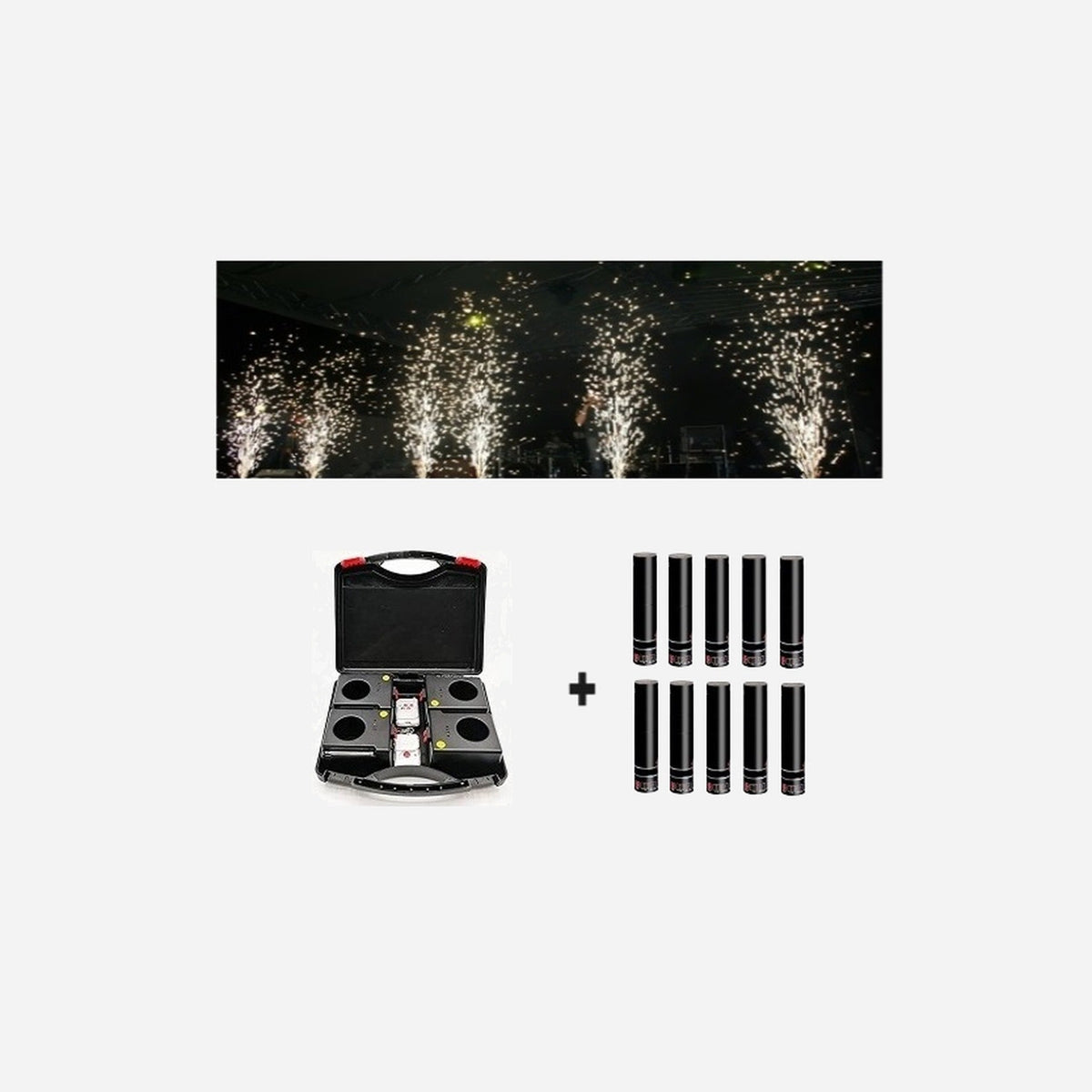 Set valise 4 tirs + 10 jets de scène