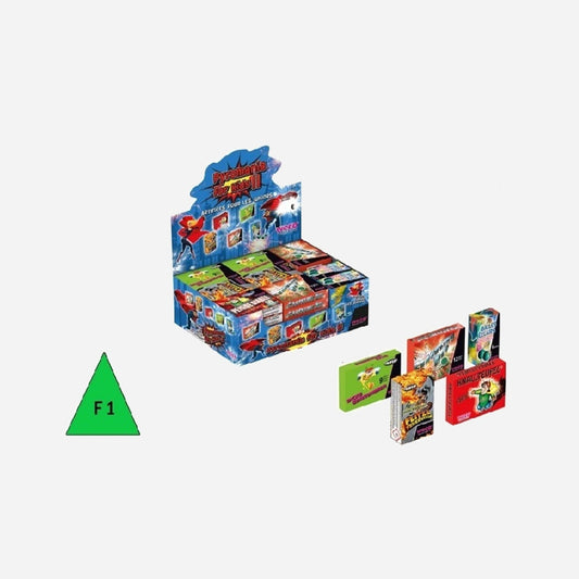 Assortiment d'artifices junior catégorie F1 50 pièces