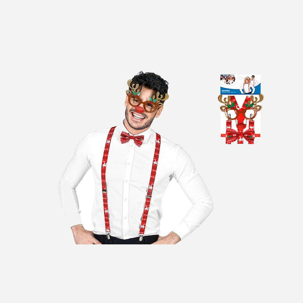 Set accessoires de renne de noël 3 pièces