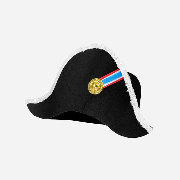 Chapeau de Napoléon avec cocarde luxe adulte