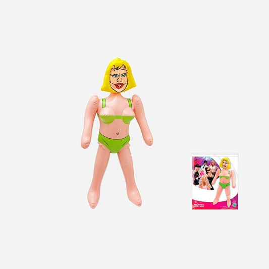 Femme blonde gonflable avec bikini 90 cm
