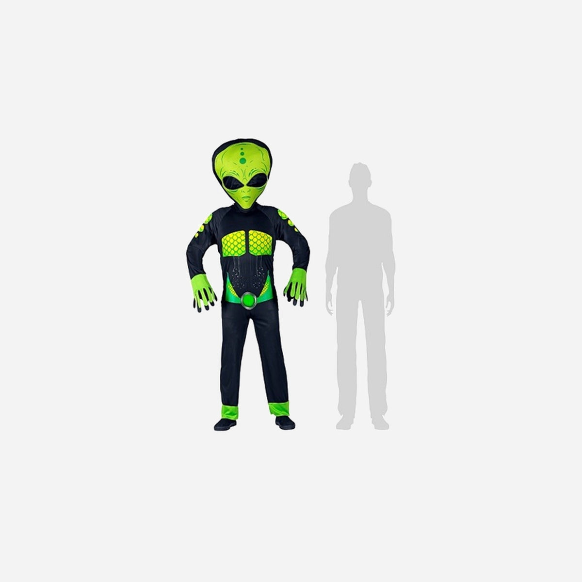 Déguisement alien avec tête géante adulte Taille s-m