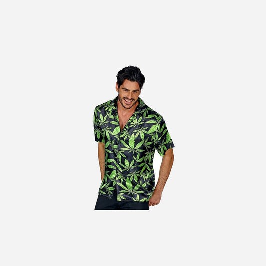 Chemise Tahiti Hawaï plantes vertes Taille XXL