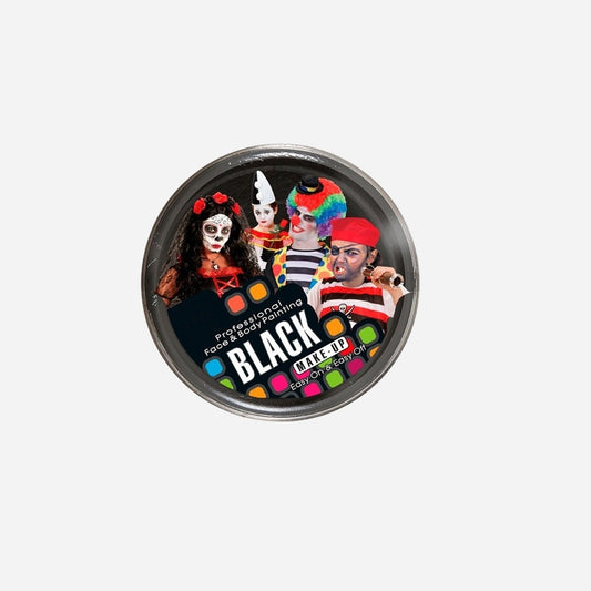 Pot galet de maquillage fard noir 25 g