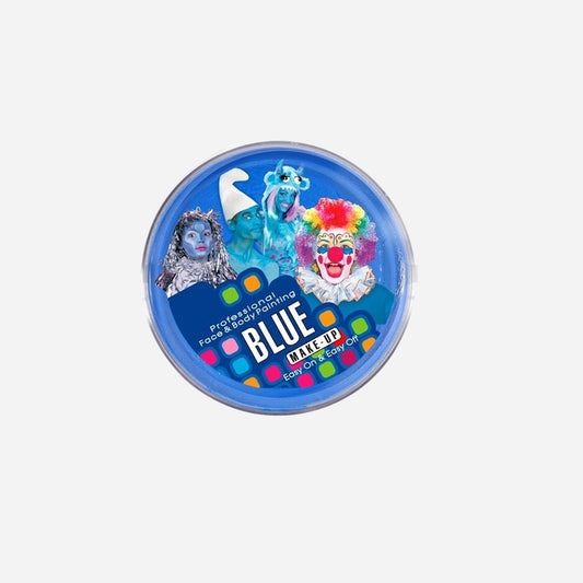 Pot galet de maquillage fard bleu 25 g