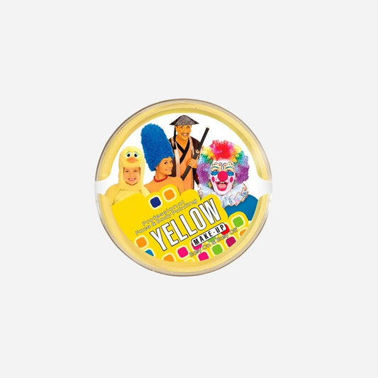 Pot galet de maquillage fard jaune 25 g