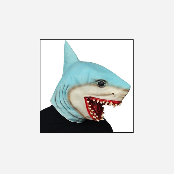 Masque latex requin bleu tueur
