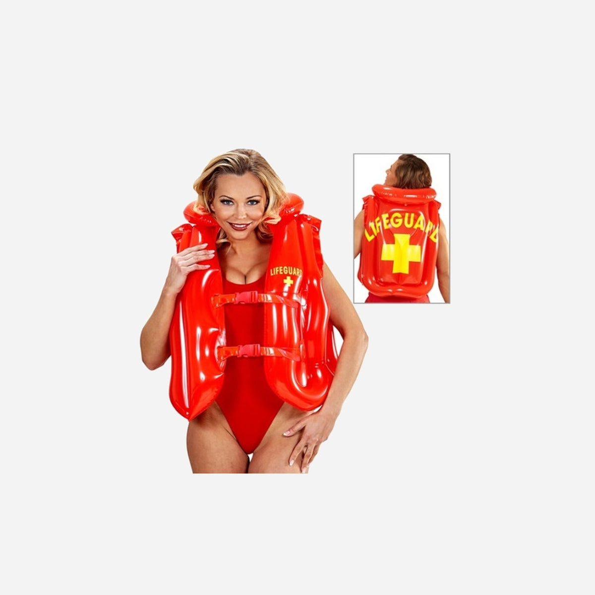 Gilet "sauveteur" gonflable rouge