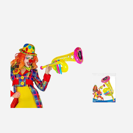 Tuba gonflable jaune 63 cm