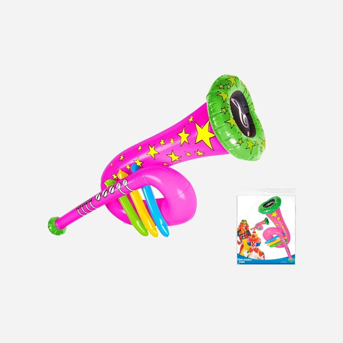 Tuba gonflable rose 63 cm