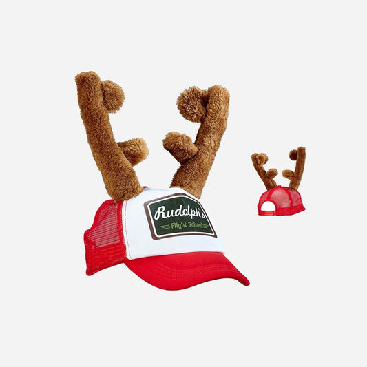 Casquette baseball Noël avec bois de renne adulte