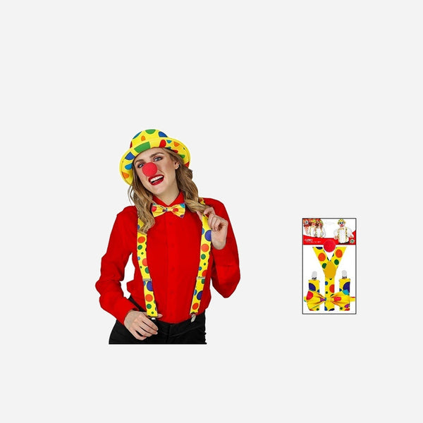 Set accessoires déguisement Clown 3 pièces