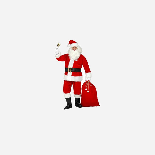 Déguisement de père Noël professionnel 9 pièces
