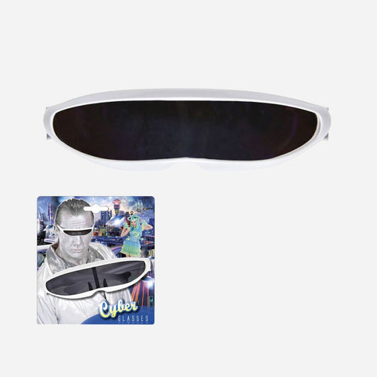 Lunettes cyber robot futuriste blanc