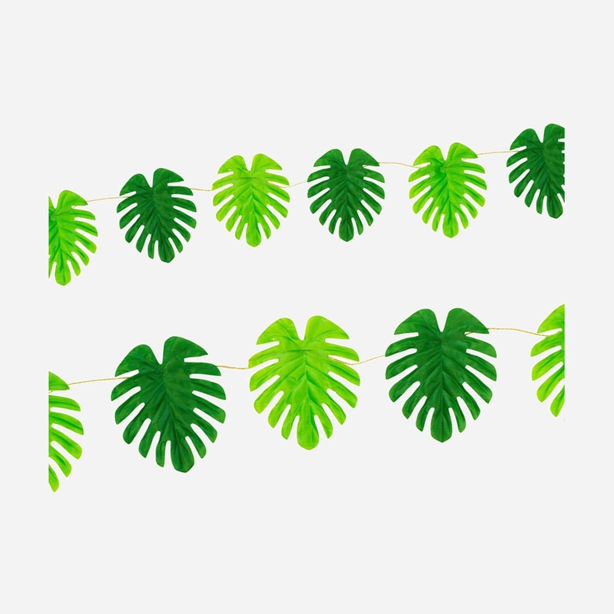 Guirlande avec grandes feuilles exotiques 5 m