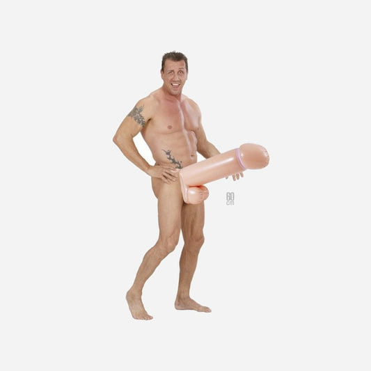 Pénis/zizi gonflable avec ceinture 60 cm