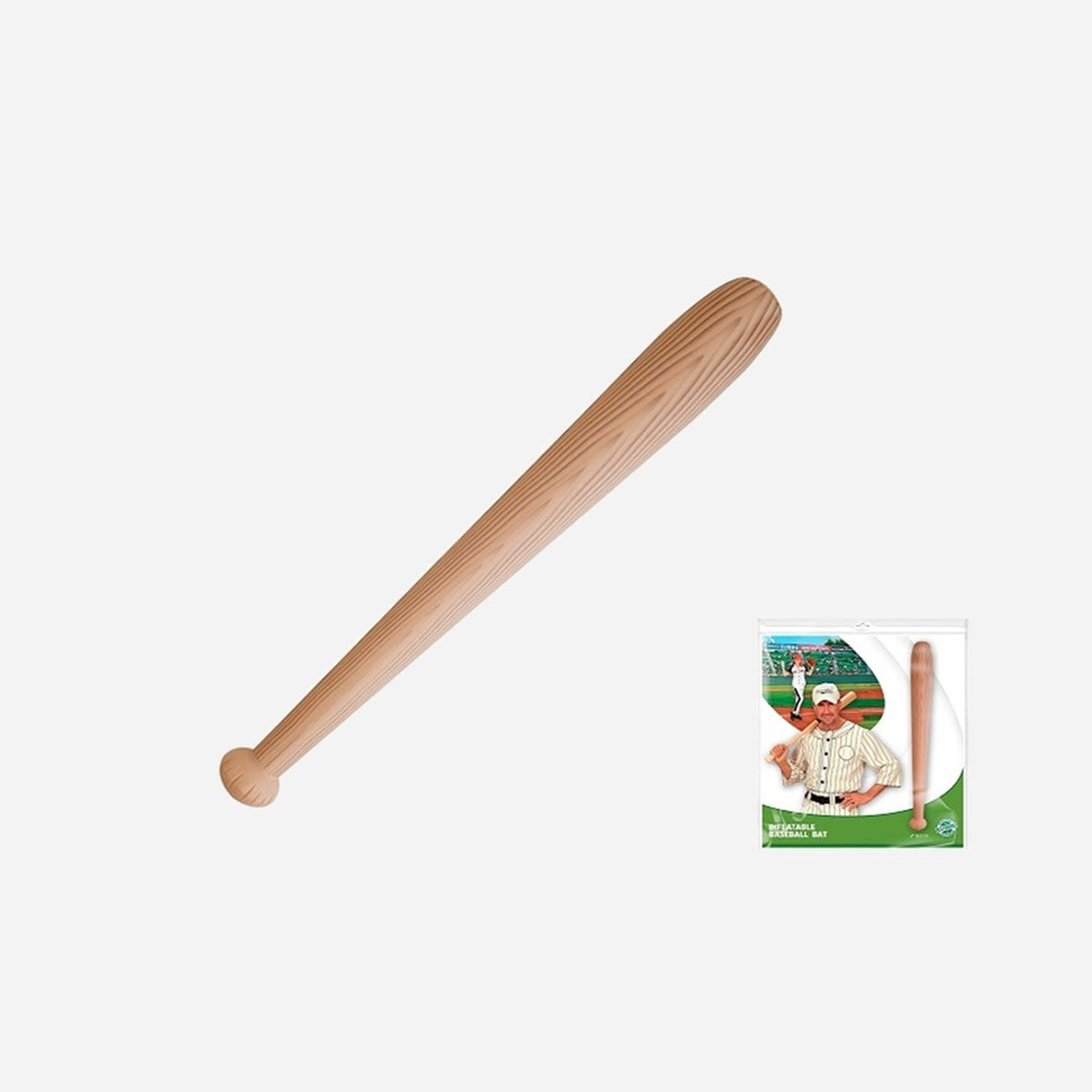 Batte de baseball gonflable effet bois 82 cm