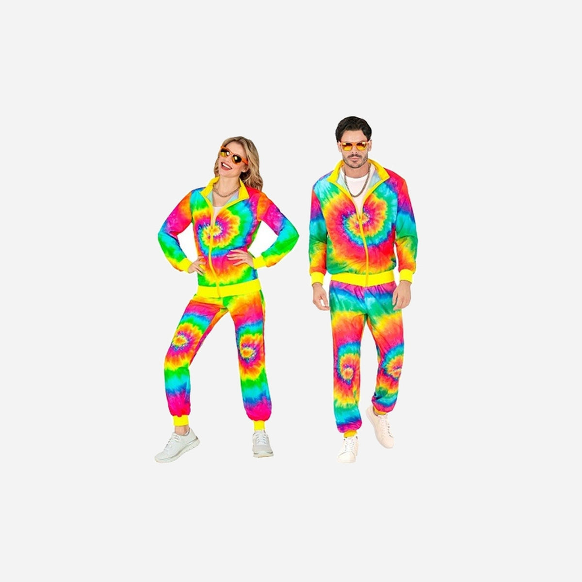 Déguisement survêtement fluo neon psychédélique adulte