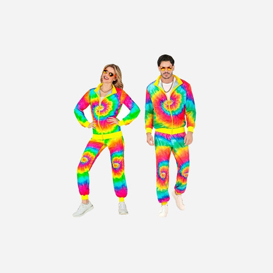 Déguisement survêtement fluo neon psychédélique adulte Taille XL