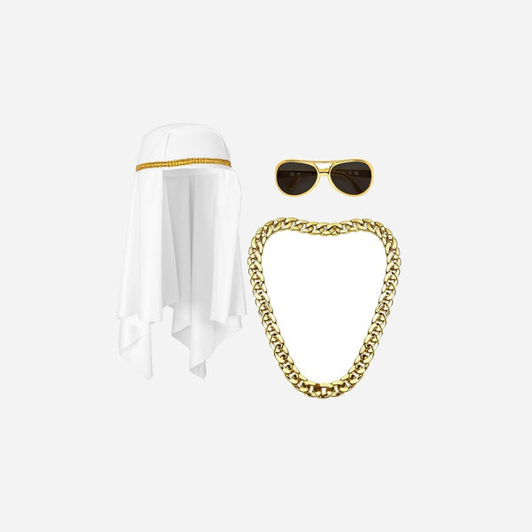 Set accessoires "Cheik arabe" adulte 3 pièces