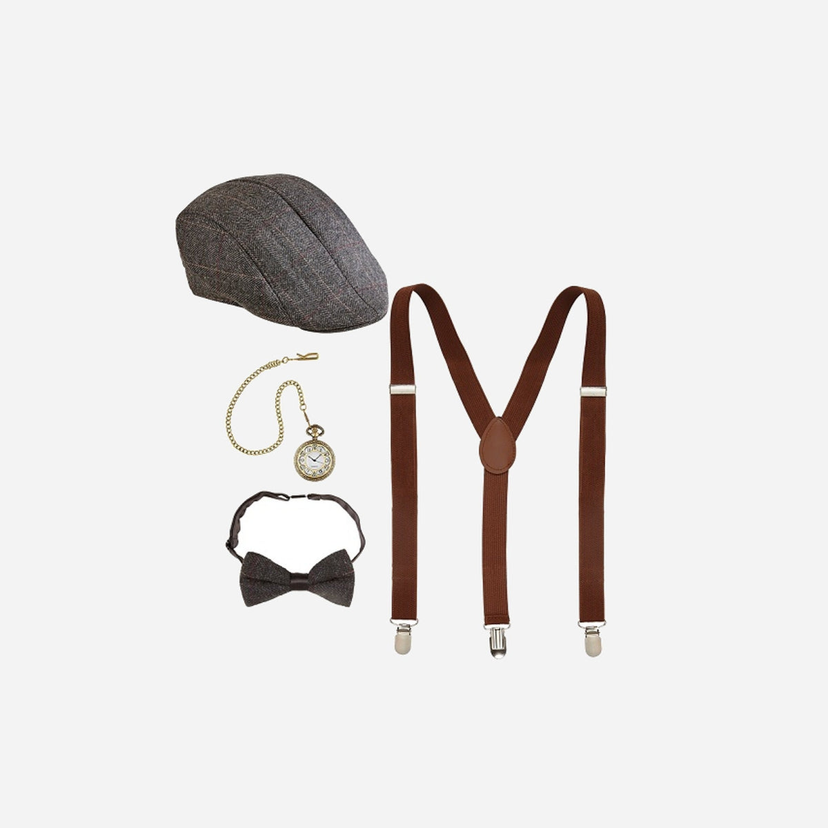 Set accessoires "Années Folles" casquette adulte 4 pièces