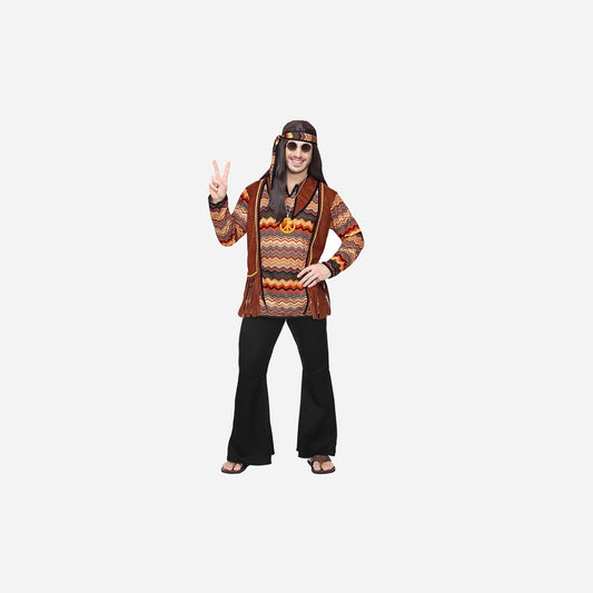 Déguisement Hippie homme 4 pièces Taille M