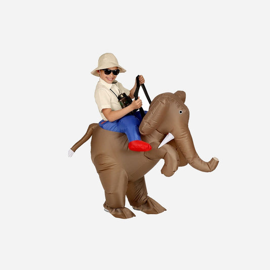 Déguisement gonflable jump in éléphant 2 pièces enfant