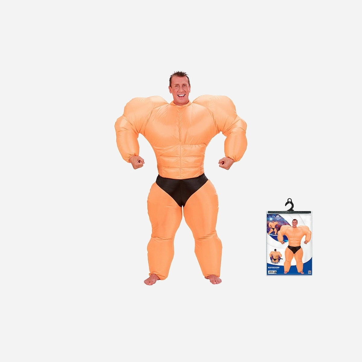 Déguisement gonflable gag de bodybuilder culturiste adulte