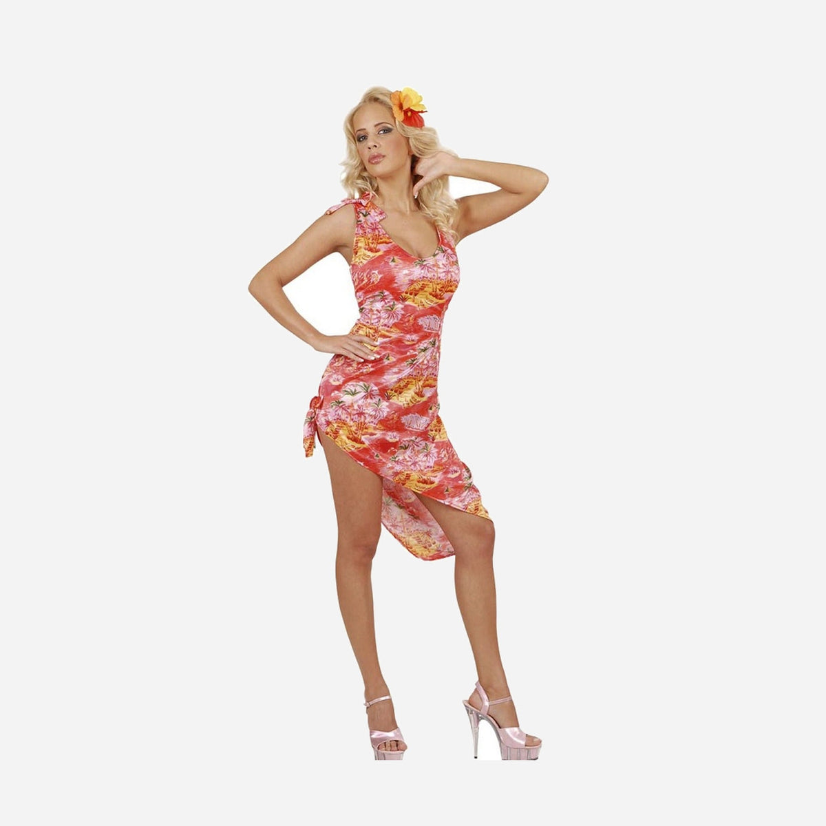 Déguisement hippie "hawaïenne" femme