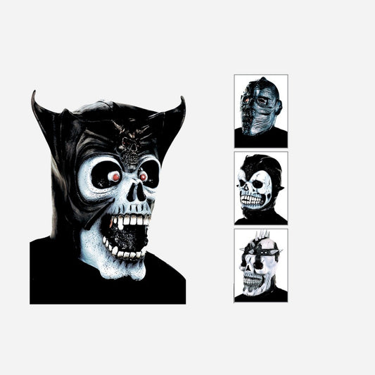Masque latex crâne guerrier assorti adulte