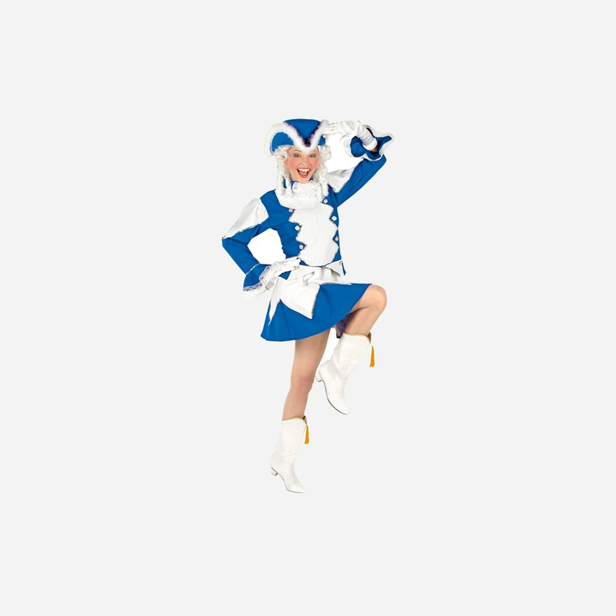 Déguisement de majorette bleu 5 pièces