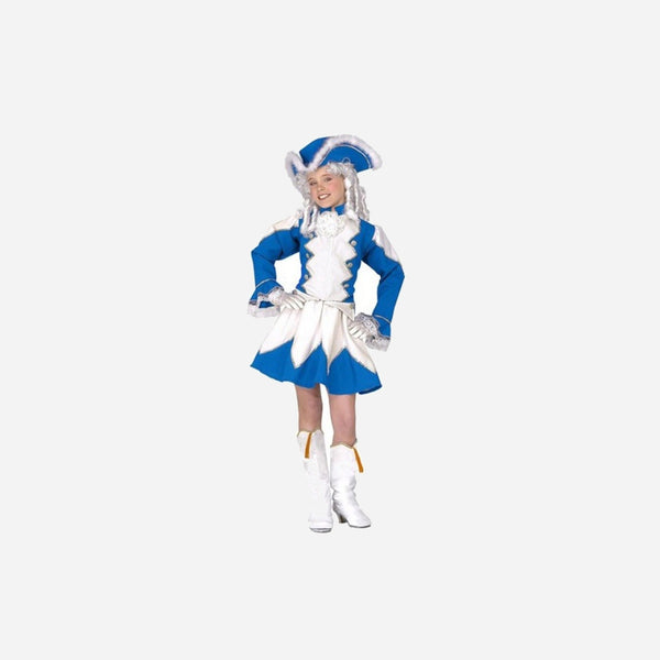 Déguisement de majorette bleu enfant 5 pièces